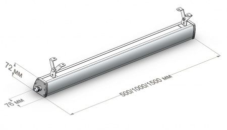Светодиодный светильник LC 25-PROM LINE A3 PR 5000K